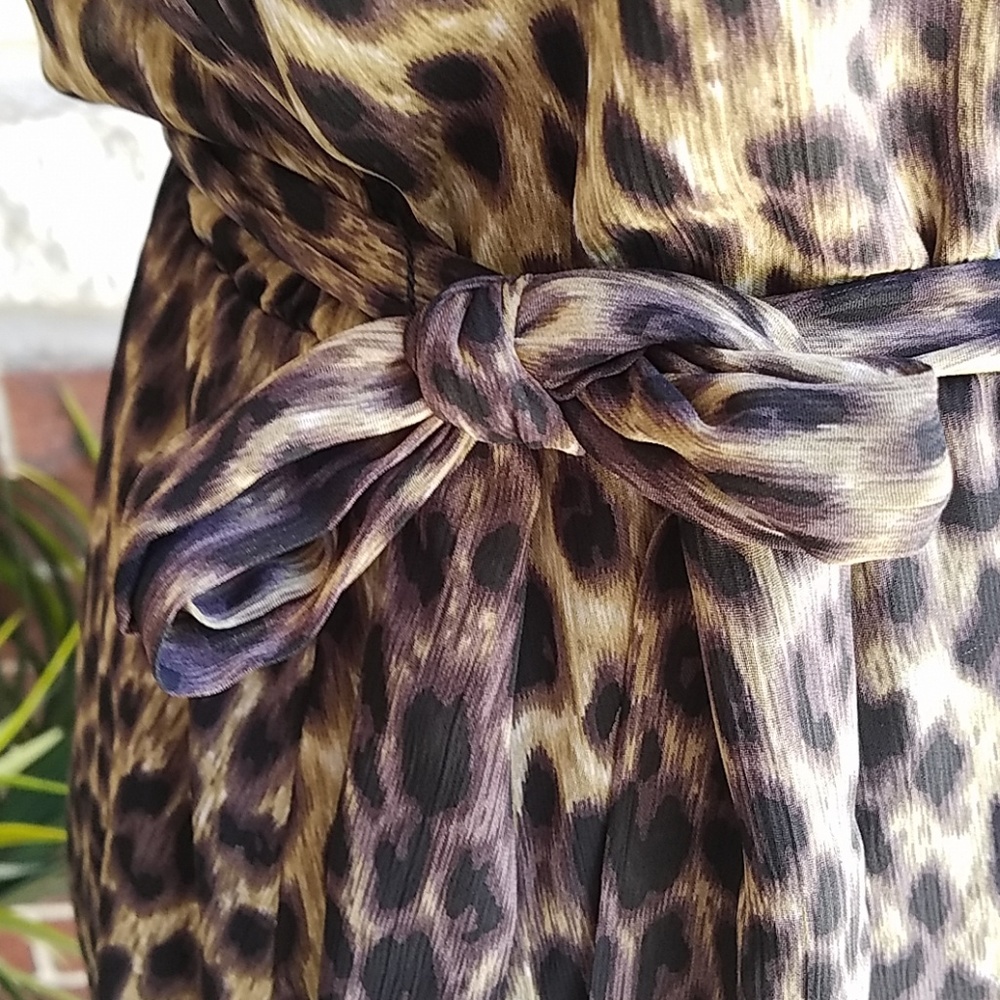 MSK Leopard Midi Dress - Picture 7 of 7